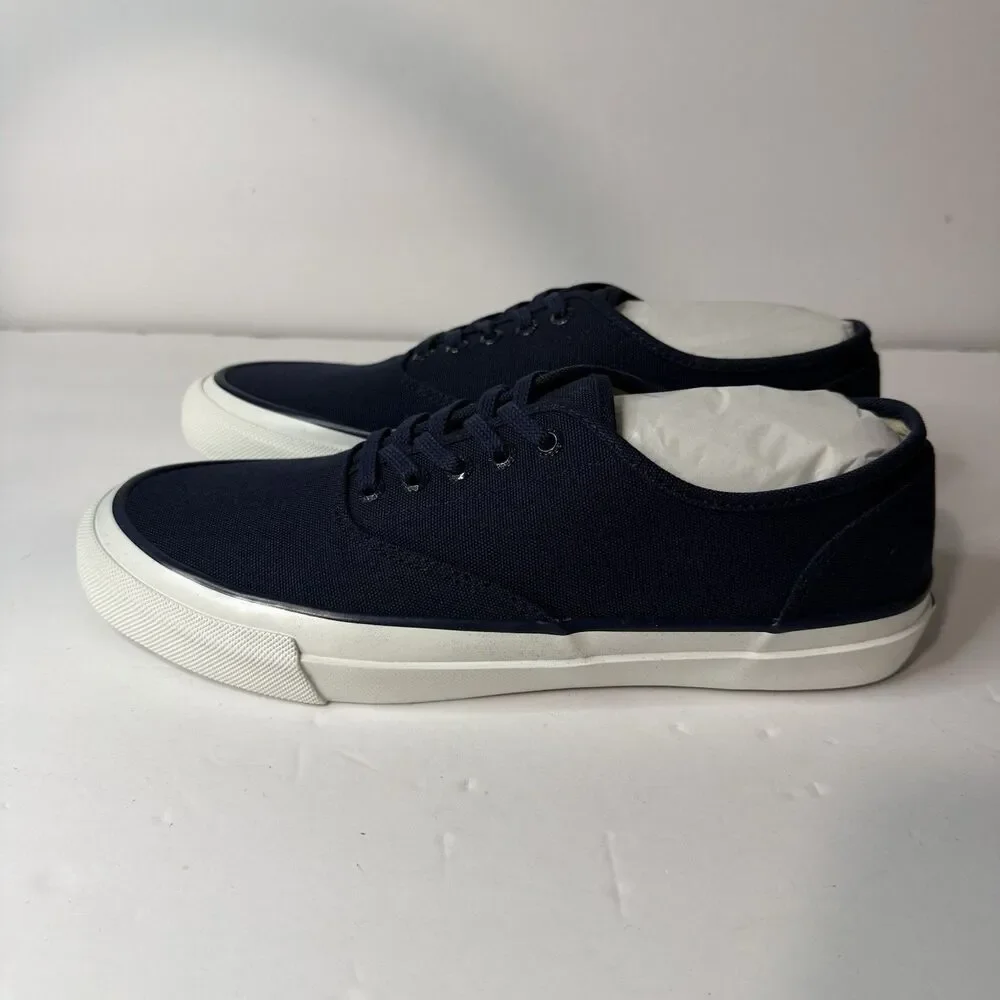 Sperry Top-Sider CVO Canvas Sneakers Men's Size 9.5 Navy Blue Deck Shoes New Box